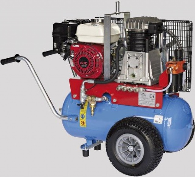 Βενζινοκίνητος αεροσυμπιεστής. Κλαδευτικό 100lit